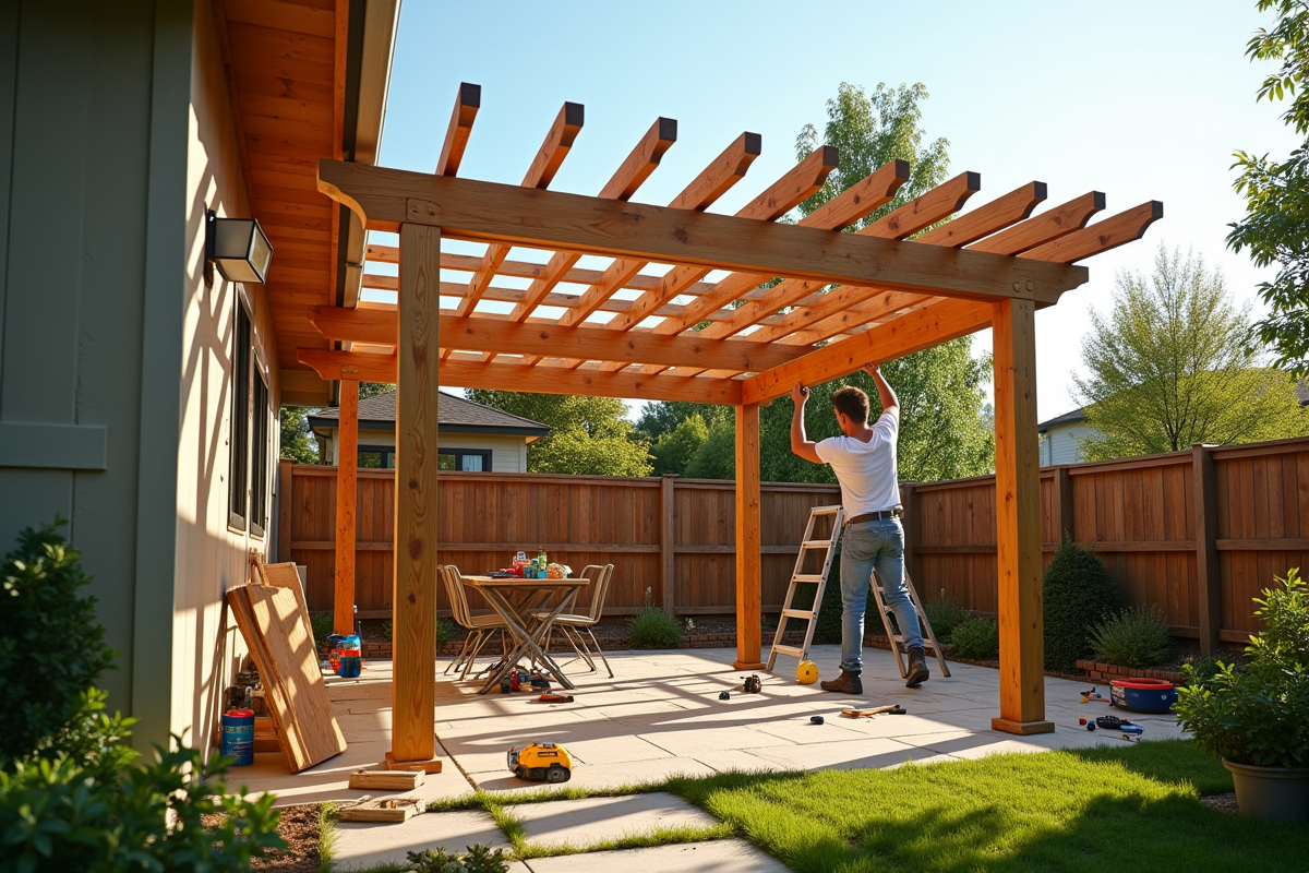 pergola bois