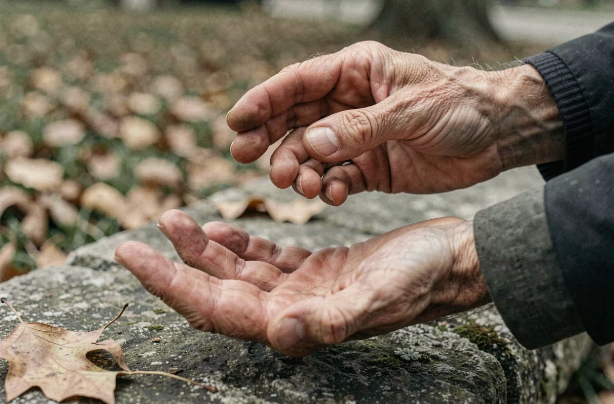 Gros plan de deux mains adultes en geste d'hésitation symbolisant la confiance, la loyauté et la trahison
